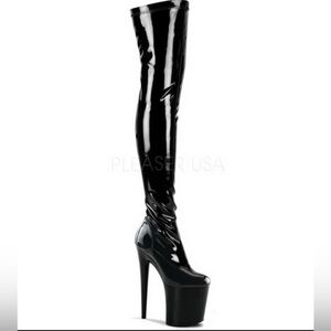 Pleasers 8” size 7 over the knee boots brand new!